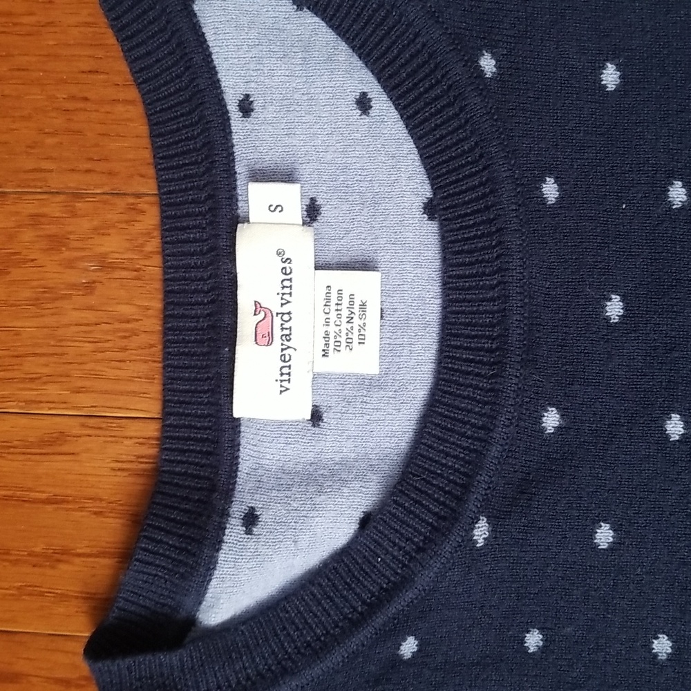 Vineyard Vines Navy Blue Crewneck Sweater - Picture 3 of 7